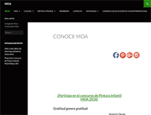 Tablet Screenshot of moa.edu.mx